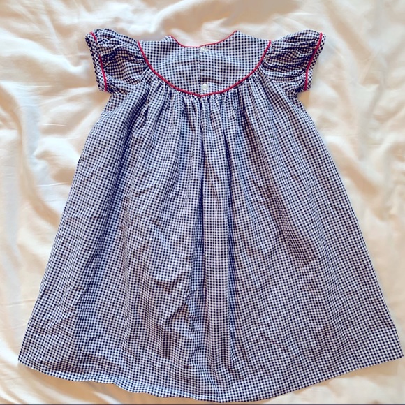 Kelly’s Kids navy gingham dress size 5-6 - Picture 3 of 3
